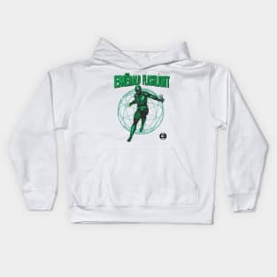 The Emerald Flashlight Hero (off brand) Parody Hero Kids Hoodie